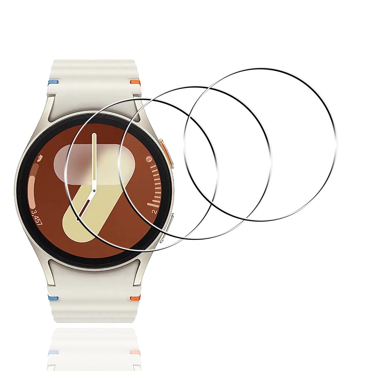 Amazon | 用 Galaxy Watch 7 40mm ガラスフィルム 3枚 ギャラクシー 