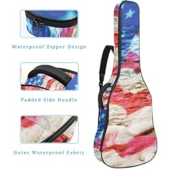 Housse de protection rembourrée pour guitare classique acoustique Motif perroquet, Multicolore 02, 42.9×16.9×4.7 in… - Les Beatles, Paul McCartney, John Lennon, RIngo Starr, George Harrison Housse de protection rembourrée pour guitare classique acoustique Motif perroquet, Multicolore 02, 42.9x16.9x4.7 in… – Image 4