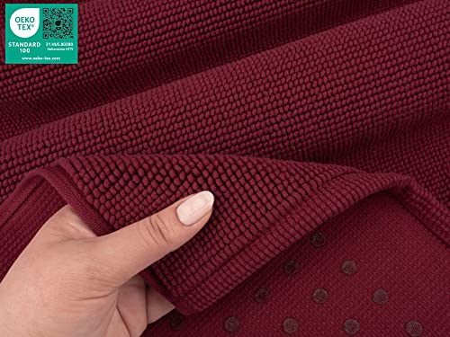 image for American Soft Linen Bath Rug, 17 in 24 in 100% Cotton Bath Mats Rugs f