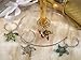 Murano Art Deco Collection Starfish Design Wine Charms C2814 Quantity of 1 by Cassiani