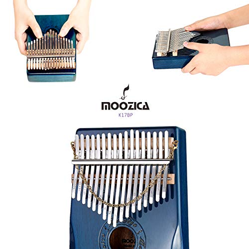Moozica Kalimba Marimba, 17 sleutels, hoogwaardige professionele vingerduimpiano, muziekinstrument (mahoniehout-K17BP) - Image 5