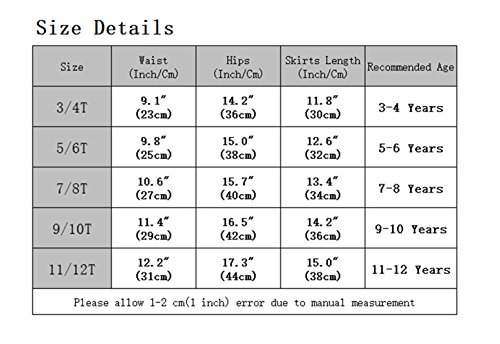 Unacoo 2 Packs Cotton Tiered Ruffle Skirt With Elastic Waistband For Girls(Not Built-In Shorts)(Black/White Stripe+Pink, M(7-8 Years)) #TOP6