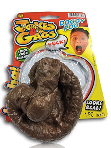 Ja-Ru Fake Rubber Poop Animal, Dog Or Human Poo Prank (1 Pack) Gag Prankig Toy. Realistic Looking Crap Pile Party Toys. 1379-1A #TOP5
