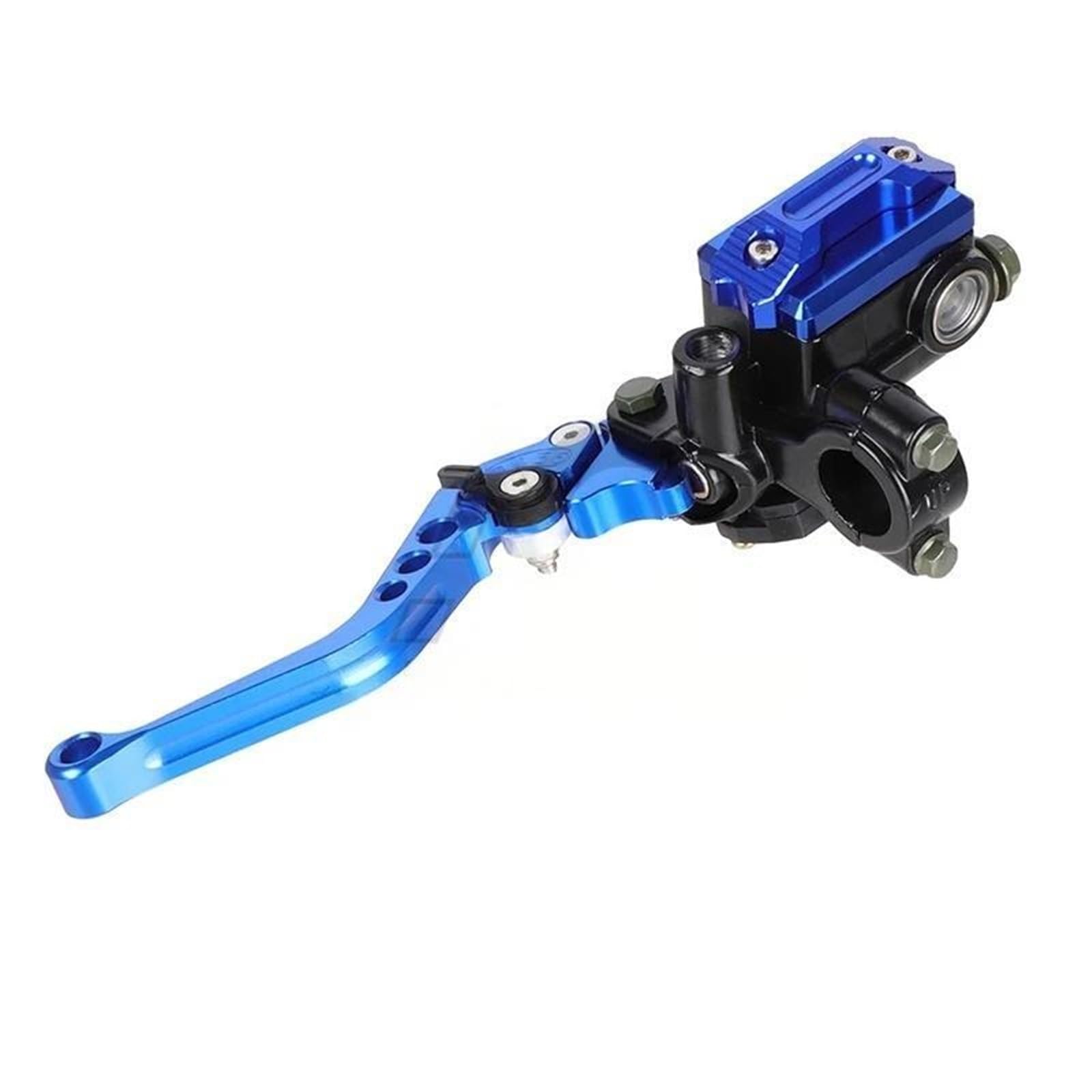 Frizione moto Set di leve frizione freno idraulico per motocicletta da 7/8" e 22 mm per manubrio(Blu)