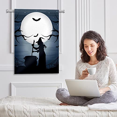Drapeau de jardin Halloween sorcière sombre double face déco extérieure - 6