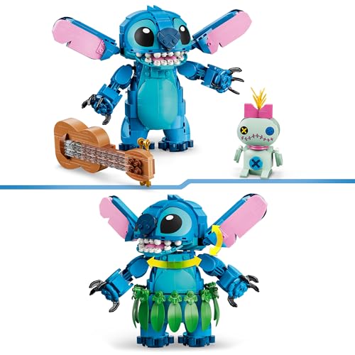 LEGO | Disney Stitch und Scrump - 2 Figuren mit Zubehör inkl. Ukulele als Zimmerdeko - Geburtstagsgeschenk für Mädchen, Jungen und Filmfans ab 9 Jahren - 43296 – Bild 6