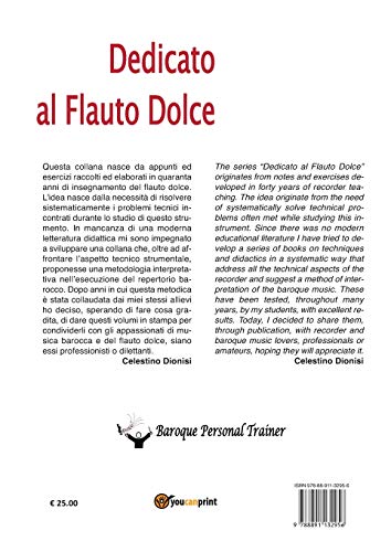 Dedicato al flauto dolce Il libro delle mani méthode flûte à bec exercices mains
