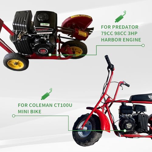 Image of Exhaust With Muffler For Predator 79cc 98cc 3HP For Coleman CT100U Mini bike Black