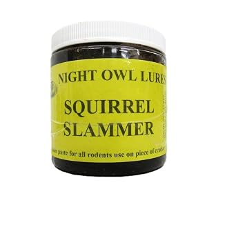 ADC and Nuisance Bait Ground Hog Skunk Squirrel Raccoon Woodchuck Rabbit Night Owl Lures Trapping Supplies 8oz Jars Squirrel Slammer