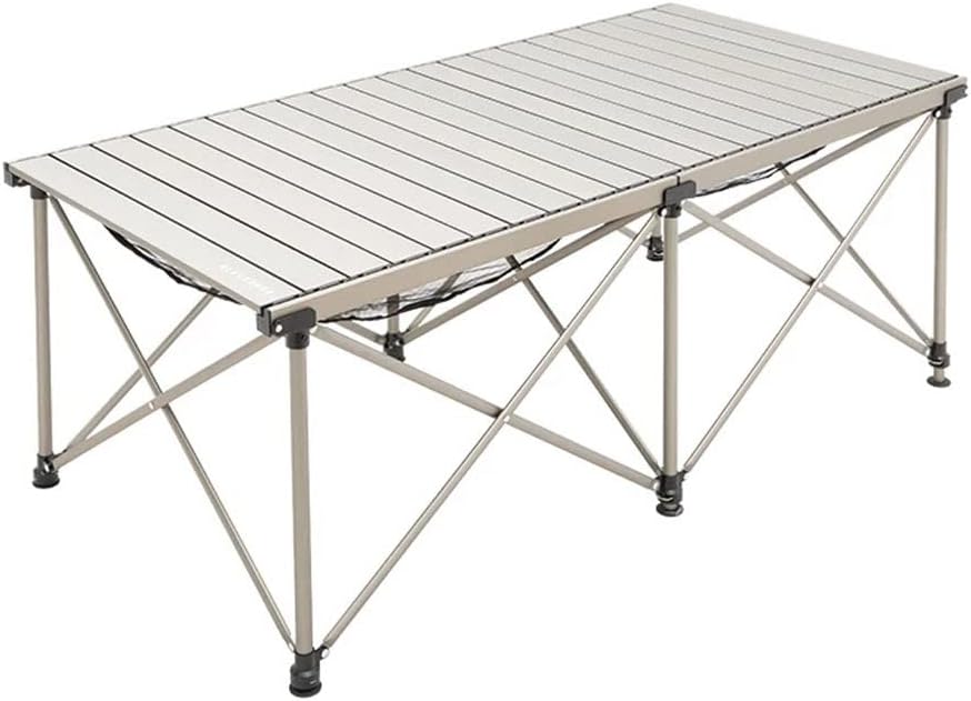 Outdoor Portable Folding Table Camping Aluminum Alloy Table Dining Table Adjustable Barbecue Picnic Table