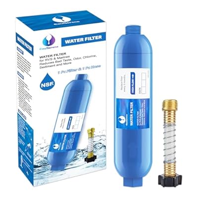 RV Water Filter Kit - 1pcs Filter & 1pcs Hose - Reduces Bad Taste, Odor, Chlorine, Sediment