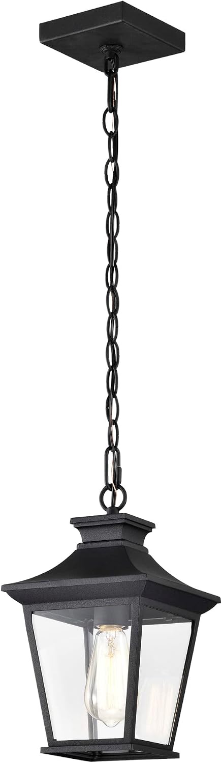 Nuvo 60/5746 Jasper 1-Light Outdoor Hanging Pendant, Matte Black