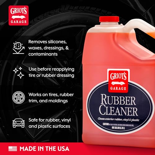 Griot's Garage Rubber Cleaner for Car Cleaning and Detailing, Works on Tires, Trims, and Moldings 11137, One Gallon by Griot's Garage - Image 3