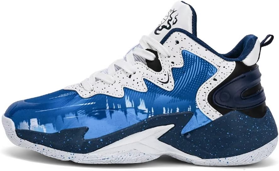 DHOVOR Boys Basketball Shoes Youth Fashion Basketball Sneakers Kids Running Shoes Indoor and Outdoor (Little Kid/Big Kid)