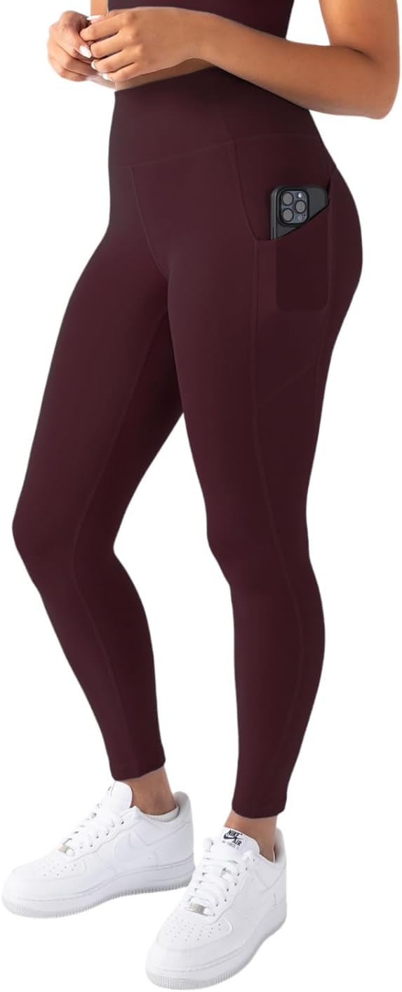 YITTY Active Workout Leggings for Womens – High Waisted Pocket Leggings, Yoga Pants for Workout Athletic, Gym