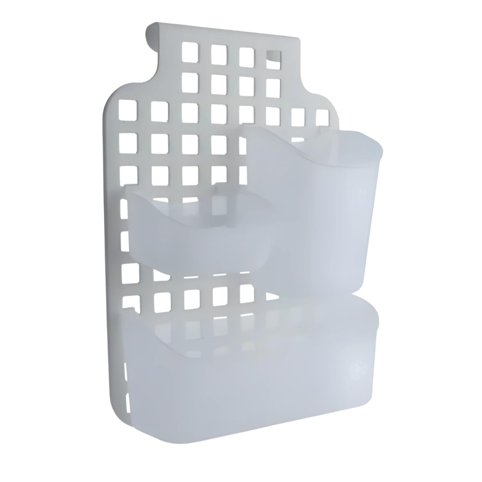 Homion Over Cabinet Hanging 2 Tier Large Hanging Bathroom Organiser Unit Shower Rack Storage Caddy With Plastic Extra Deep Baskets (Over Cabinet Hanging)