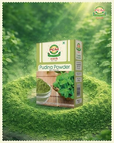 Image of PCM Mint Powder 500g | Dry Pudina Powder for Curries, Chutneys & Beverages