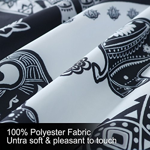 Uxcell Bohemian Bedding Comforter Sets Queen With 2 Matching Pillow Shams Soft Microfiber 3-Piece Mandala Quilt Set (White, Full/Queen) #TOP6