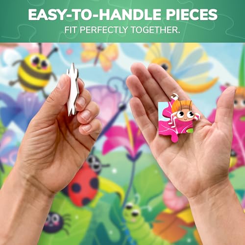Image of QUOKKA Puzzles for Kids Ages 3-5 - 30 Pieces Puzzles for Toddlers 2-4 - Bugs Learning Jigsaw Puzzles for Kids 4-6 Years Old - Educational Toys for Boy and Girl