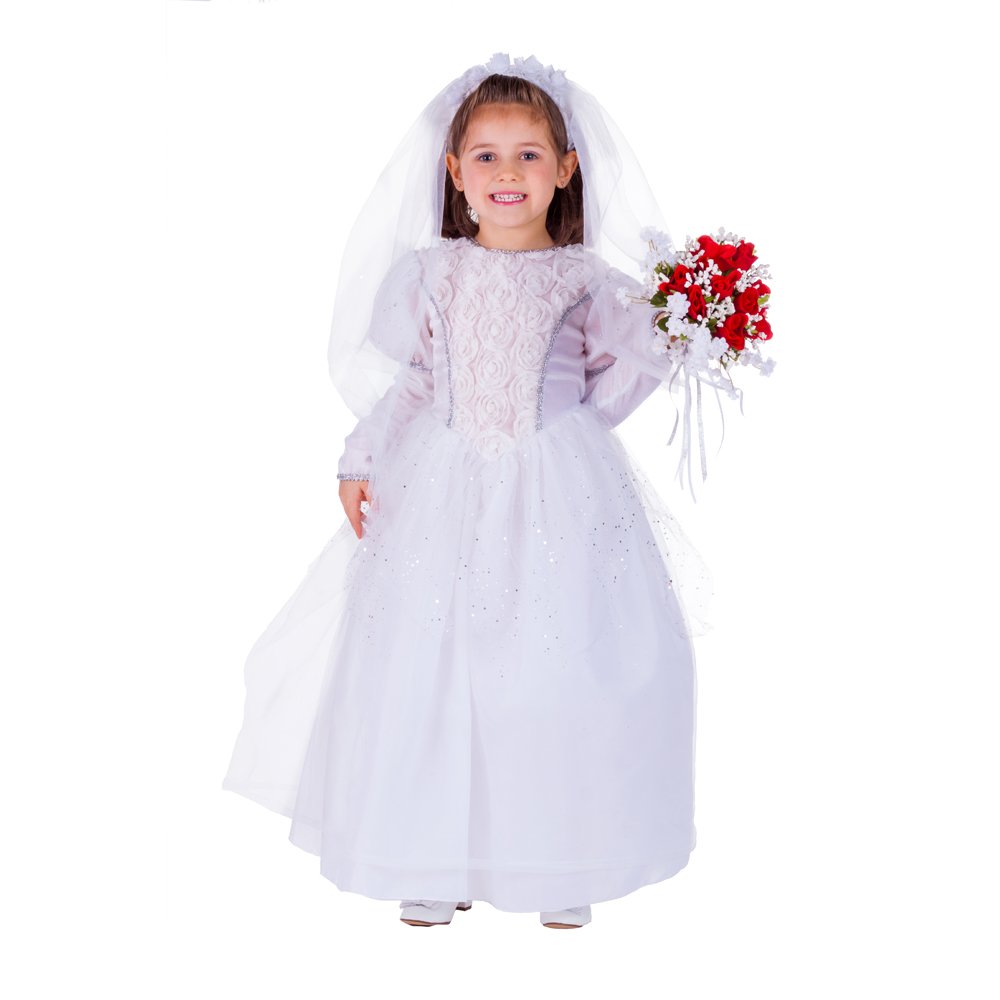 Dress Up America Piccola ragazza scintillante sposa