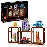 LEGO Ideas Mineral Collection Building Set for Adults, Ages 18+ - Bedroom or Office Decor with 3 Display Shelves - Unique Gift Idea for Men & Women - 21362