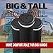 Majek Golf Club Grips Super Jumbo Extra Large Tour 360 Degree Black - NO LOGO - Round .600 Extra Large XL XXL Great for Tall Golfers with Big Hands - Premium Rubber Golf Grips - 13 Pack High Traction