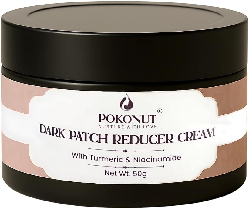 POKONUT - nurture with love Dark Neck & Patch Removal Cream with Turmeric & Niacinamide,Helps to Reduce Dark Underarms,Thighs,Ankles,& Elbows,Dermatologically Tested,Suitable for All Skin Types (50g)