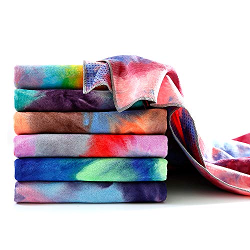 Tapete de yoga, Andoer Tapete de ioga com impressão de secagem rápida antiderrapante toalha de ioga