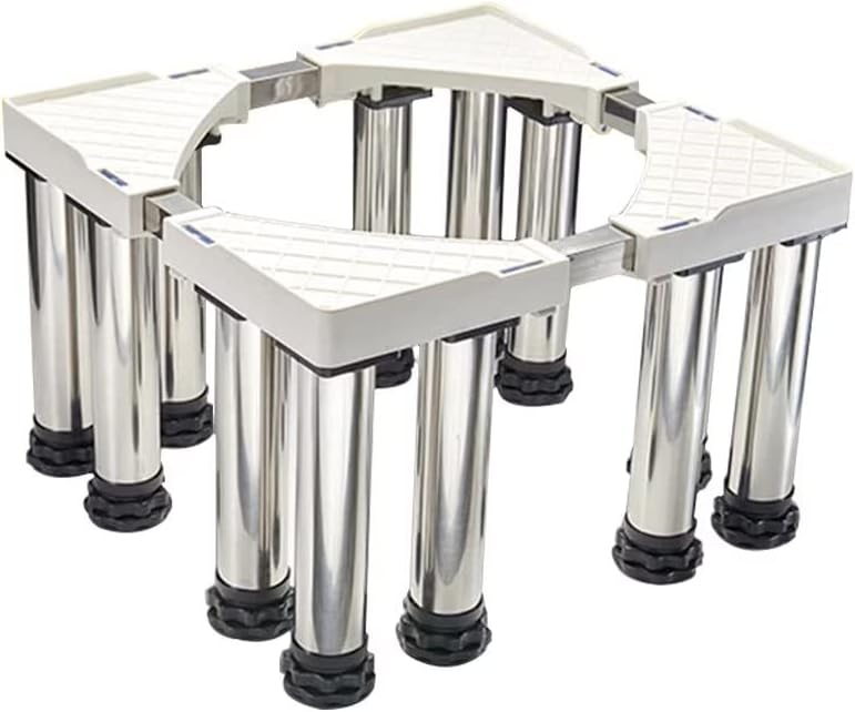 Extendable Appliance Stand for Fridges, Cookers, Raised Base for Refrigerator Height 14/19/24/29cm Adjustable Base Tumble Dryer Stand Length/Width 43-65cm Washer Pedestal,12legs-14cm