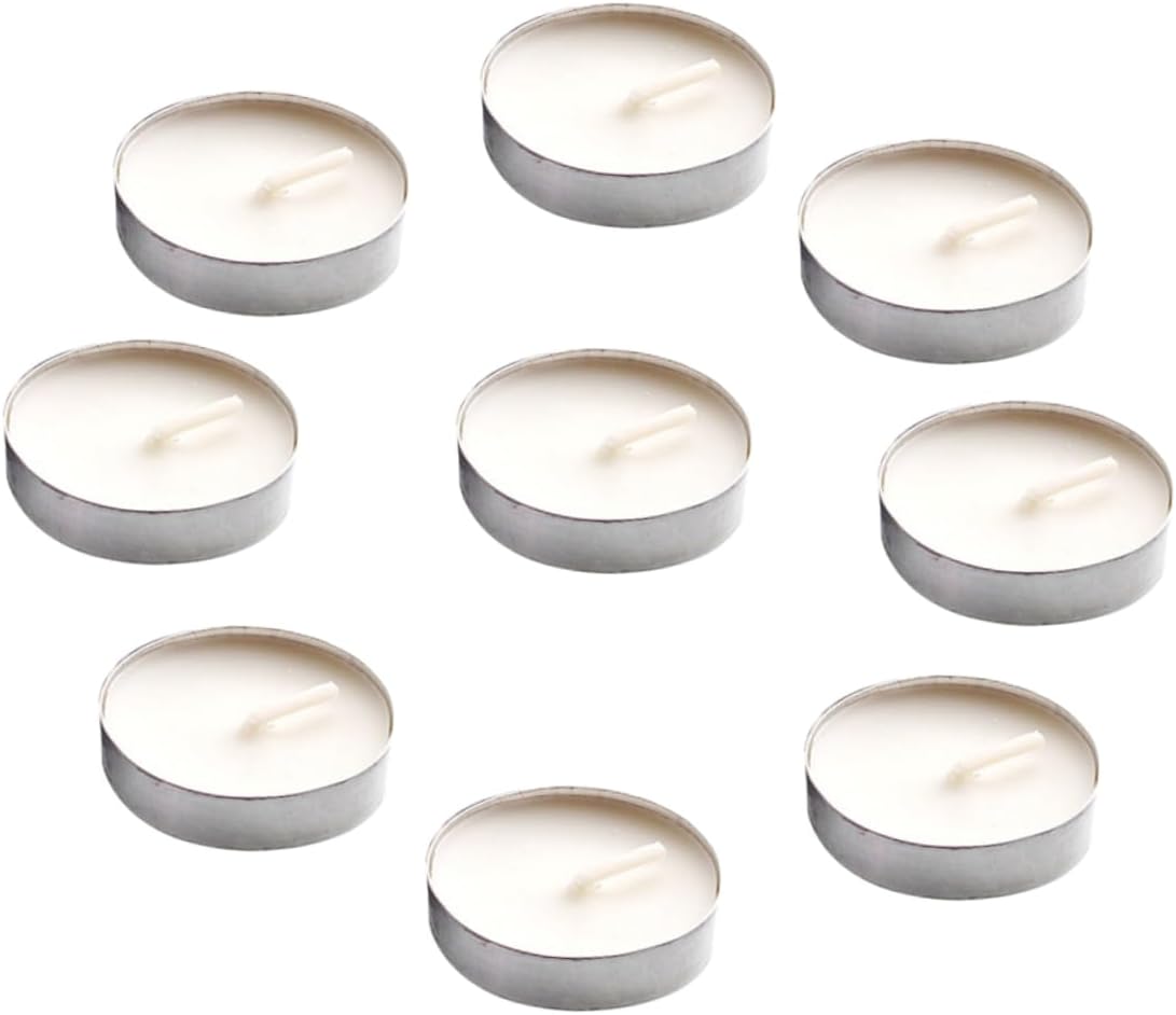 20Pcs Tea Light Candles Small Smokeless Warm Tea Candles and Office Use Cups
