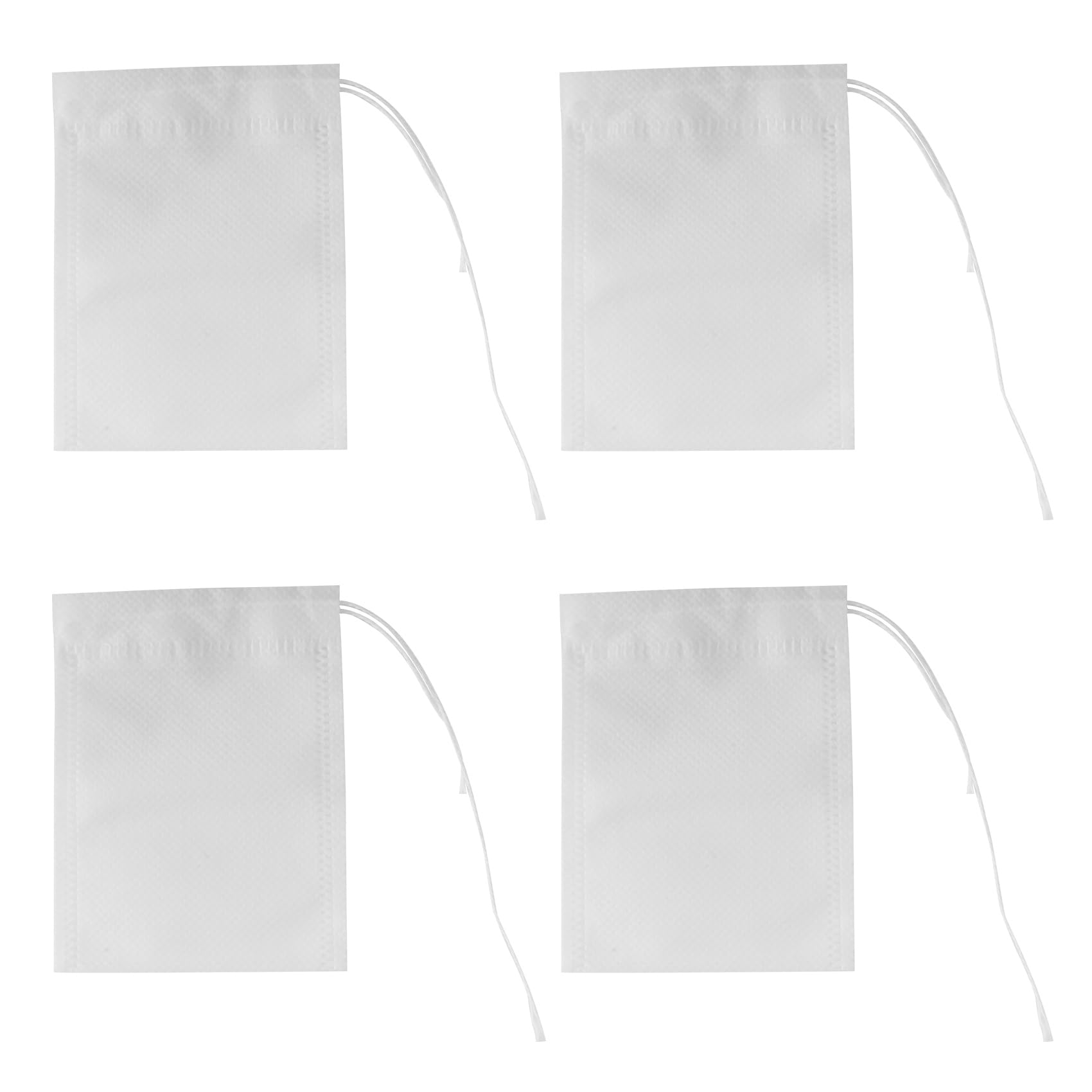 CTRLZS 400 Pcs Disposable Tea Filter Bags Empty Cotton Drawstring Seal Filter Tea Bags for Loose Leaf Teal(3.54 x 2.75 inch)