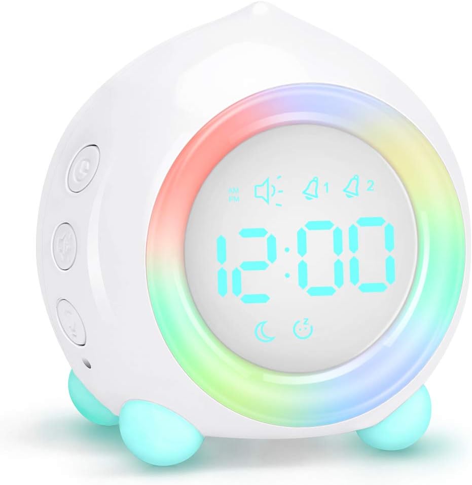 Allnice Digital Alarm Clock, LED Bedside Clock Dual Alarm