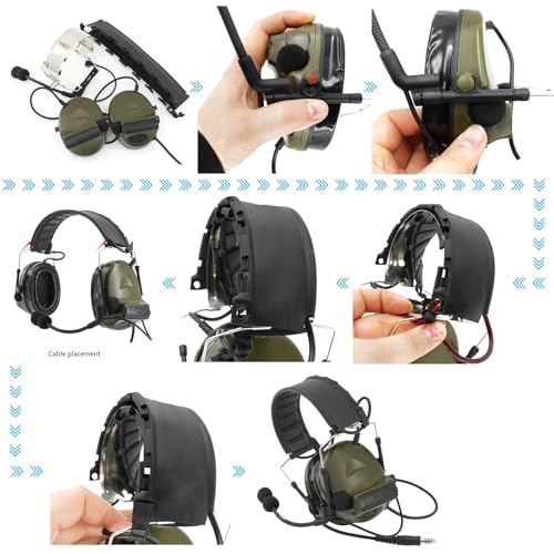 Casque tactique U94 PTT microphone coussinets gel airsoft