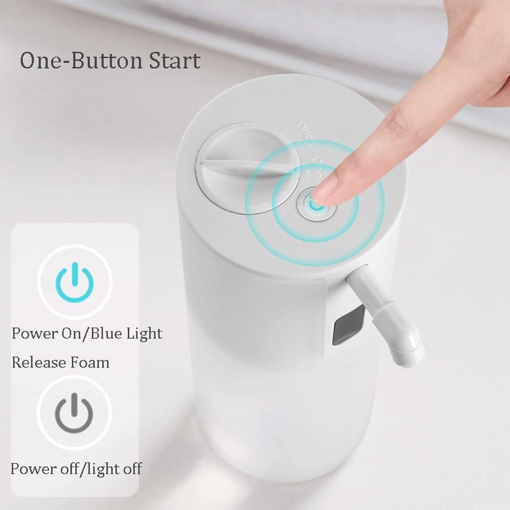 Large Capacity Automatic Foam Soap Dispenser 350ml/11.8oz Automatic Soap Dispenser Touchless Waterproof Smart Soap Dispenser for Bathrooms Lotion Bottle (C)