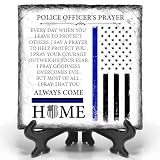 BOZSPACER Bozspace Meaningful Law Enforcement Gifts for Men | Inspiring Police Gifts and Police Officer Gifts (Stone_Policeman)