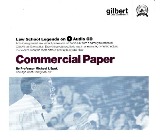 Law School Legends Audio on Commercial Paper (Law School Legends Audio Series)