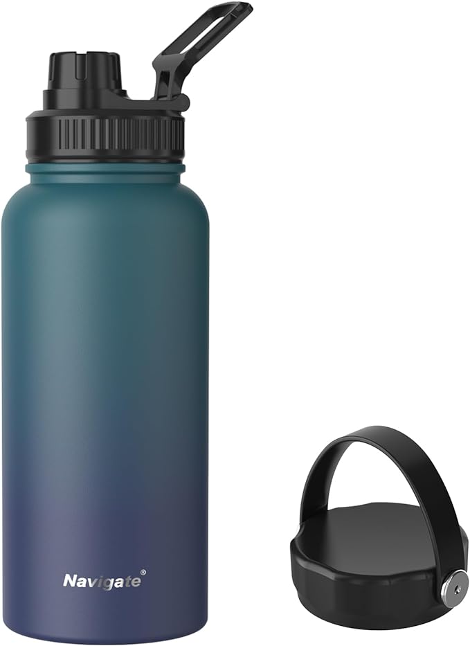 Navigate 32oz Blue Gradient Insulated Stainless Steel Bottle