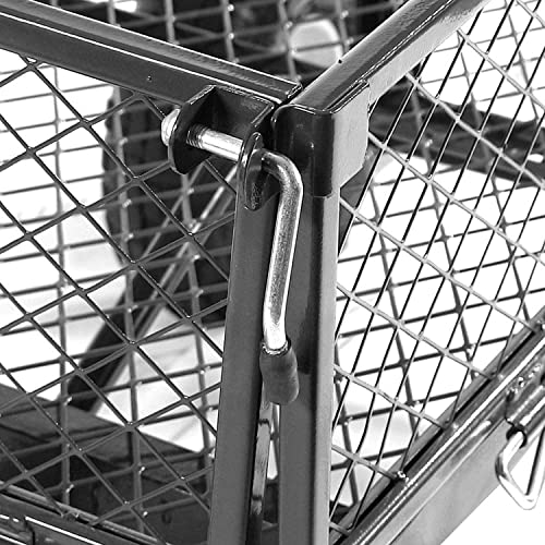 Sunnydaze Utility Steel Garden Cart, Outdoor Lawn Wagon With Removable Sides, Heavy-Duty 400 Pound Capacity, Green #TOP4