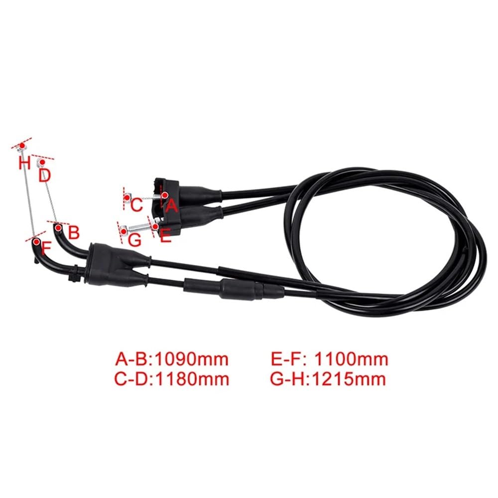 [Piezas de repuesto] Cables de embrague y acelerador Adecuado para motocicleta de 450 cc compatibles con RMZ450 L3 y RMZ450 L4 (2013-2014)