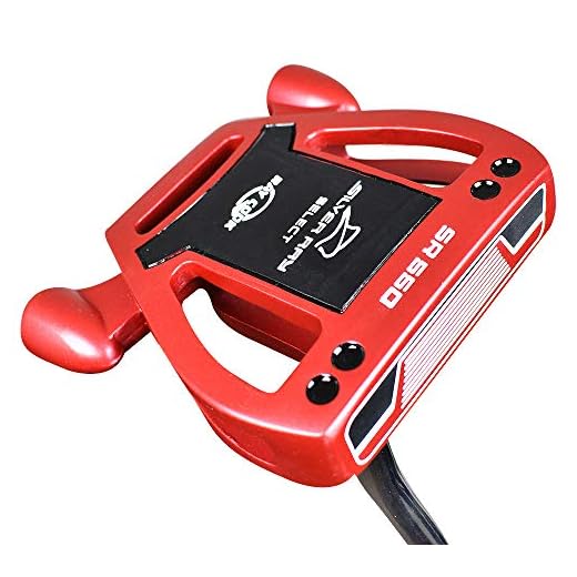 Ray Cook Rcsr 550 Putter, Hombres, Rojo, Plateado, 35 Pulgadas
