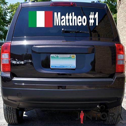 JINTORA -Filippine - Carattere Nero - Adesivo in