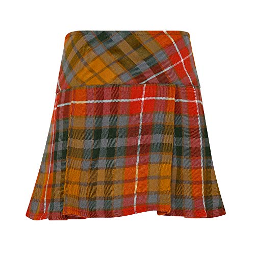 Womens 16.5 in Plaid Tartan Mini Kilt Skirt Antique Buchanan 6 US2