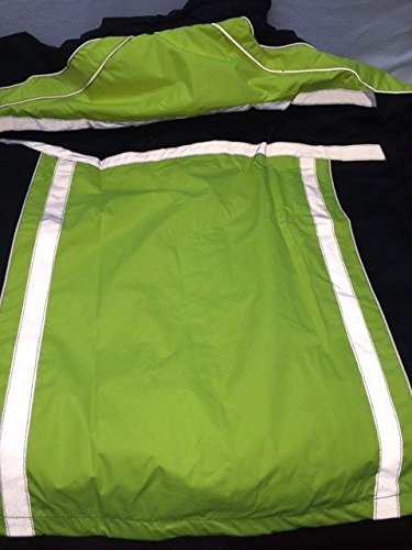 Milwaukee Men's Riding Motorcycle 100% Nylon Rain Suit Gear Black/Green W/(Xl Regular) #TOP6