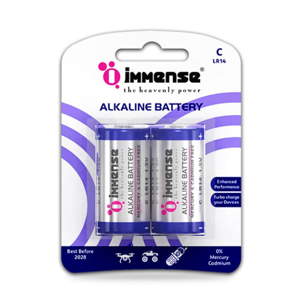 Immense C Size Alkaline Battery Pack of 2-image-28
