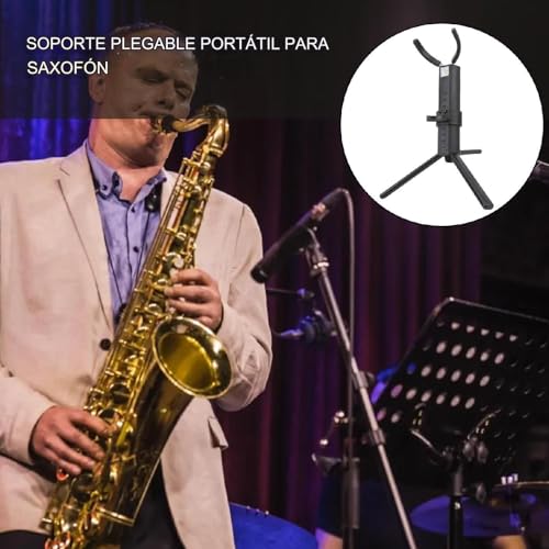 Support saxophone réglable alto - Stable et pliable pour musiciens - 4
