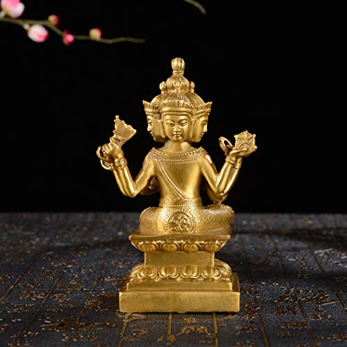 Estatua de Buda de Latón Artesanal con 4 Caras miniatura 4