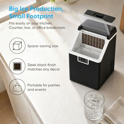 Fabricadora de Hielo Tabu Nugget 55 lbs 24h Negro miniatura 6