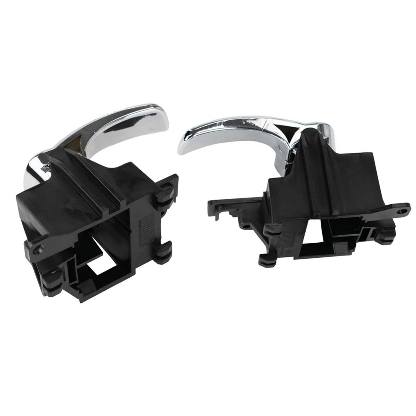 Accessoire Auto Nissan Compatible 2 Poignées Porte Intérieure Nissan - Compatible Navara D40 Et Pathfinder R51 2005-2013 - Noir/argent Remplacement Poignée Intérieure