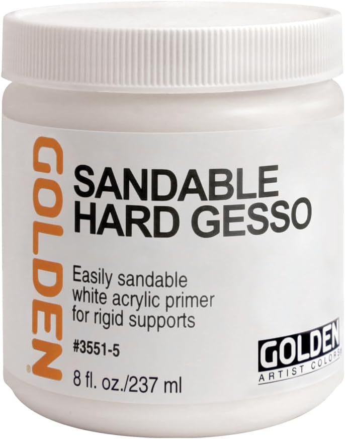 Golden Acrylic Sandable Hard Gesso 8 Oz