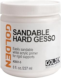 Golden Acrylic Sandable Hard Gesso 8 Oz